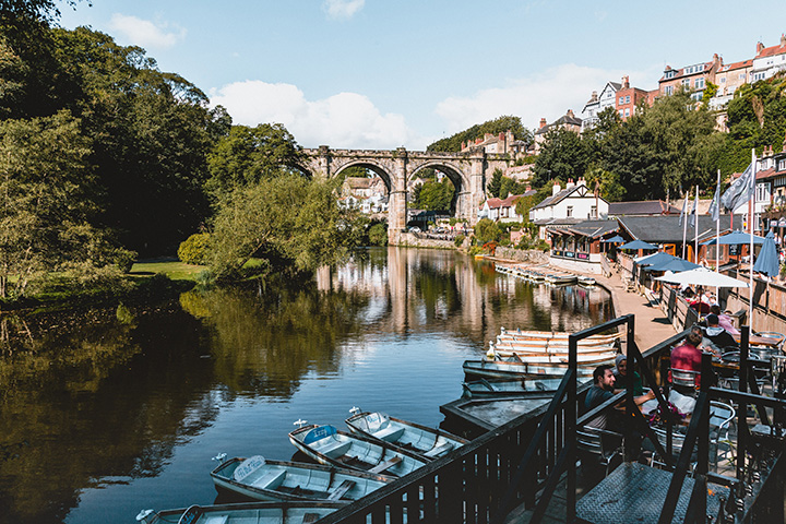 Knaresborough viaduct on a sunny day by Chapman Chow