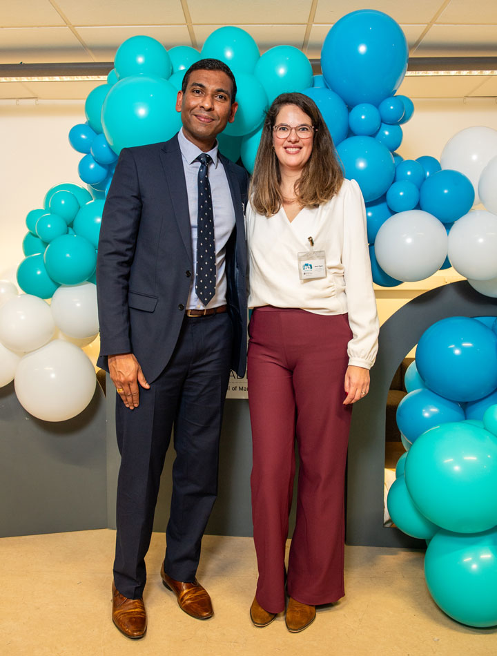 Photo of Sankar and Merel at the 60th Anniversary Management Lecture in November 2023