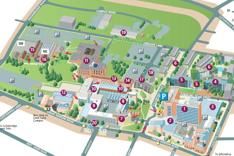 University Of Bradford Map