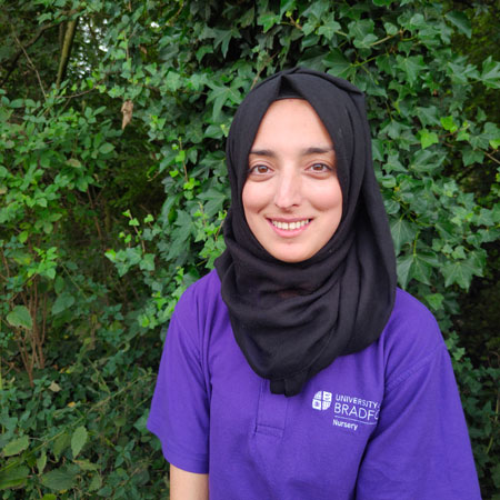 Salma, at the University of Bradford Nursery